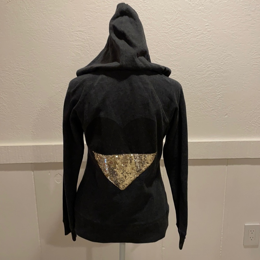 Victoria’s Secret Zip Up Heart Hoodie